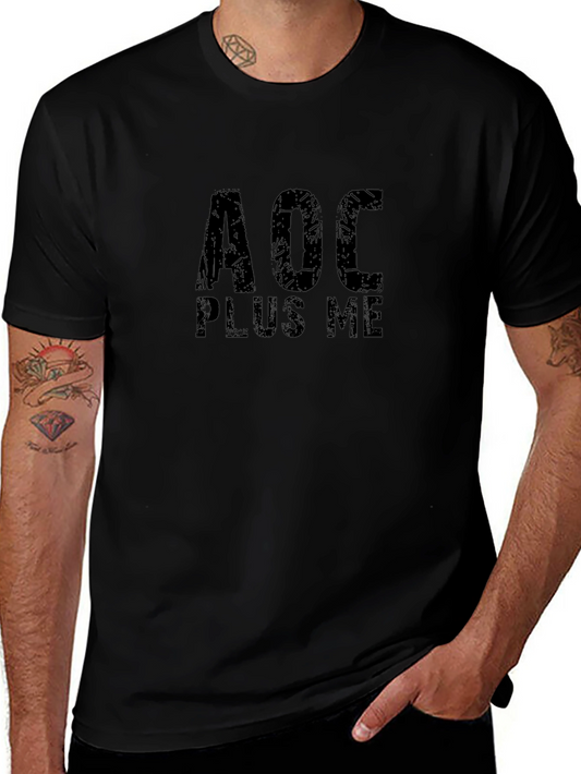 AOC Plus Me Black Graphic Tee