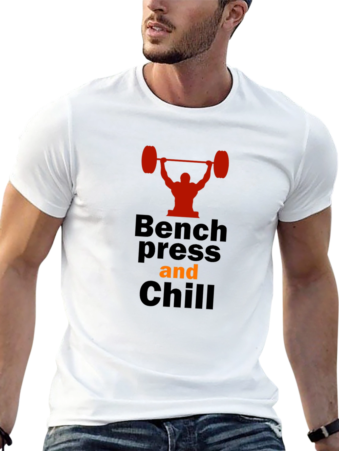 Bench Press and Chill Graphic T-Shirt