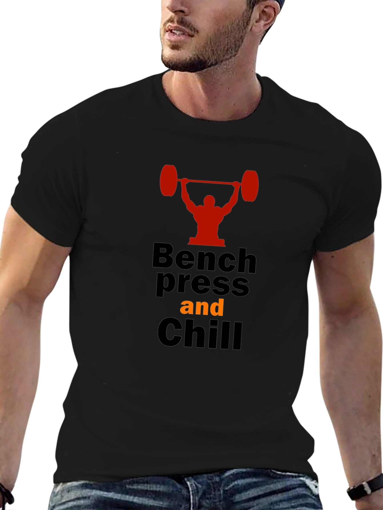 Bench Press and Chill Graphic T-Shirt