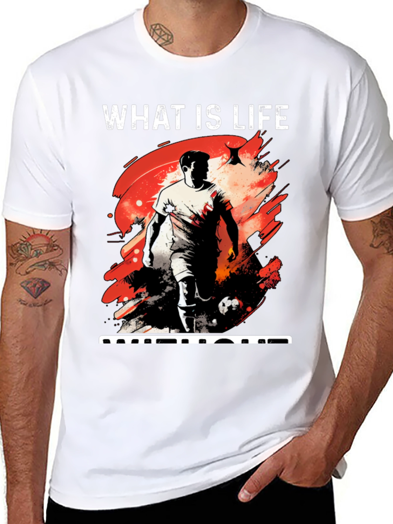 What is Life Football Graphic Tee