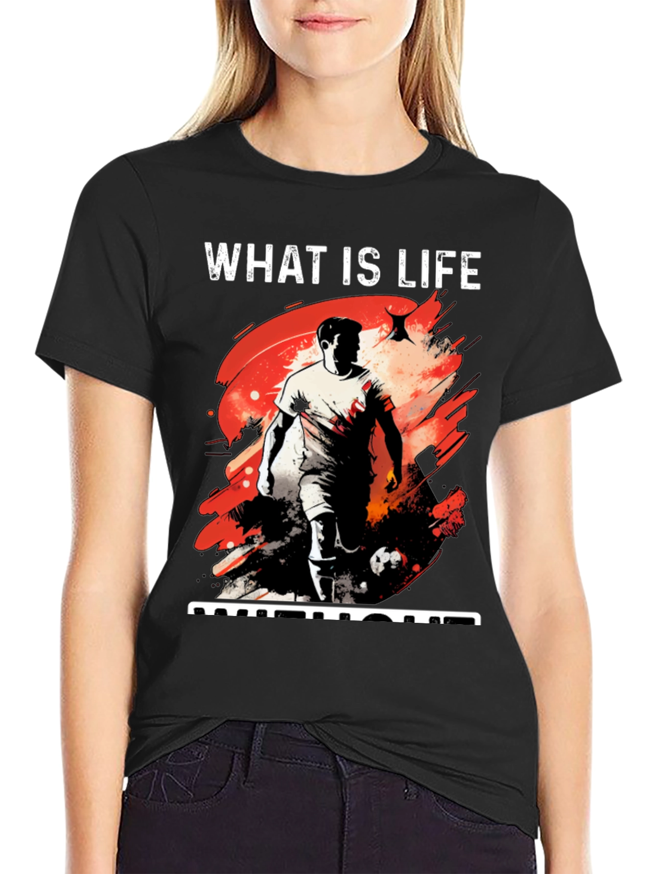What is Life Football Graphic Tee