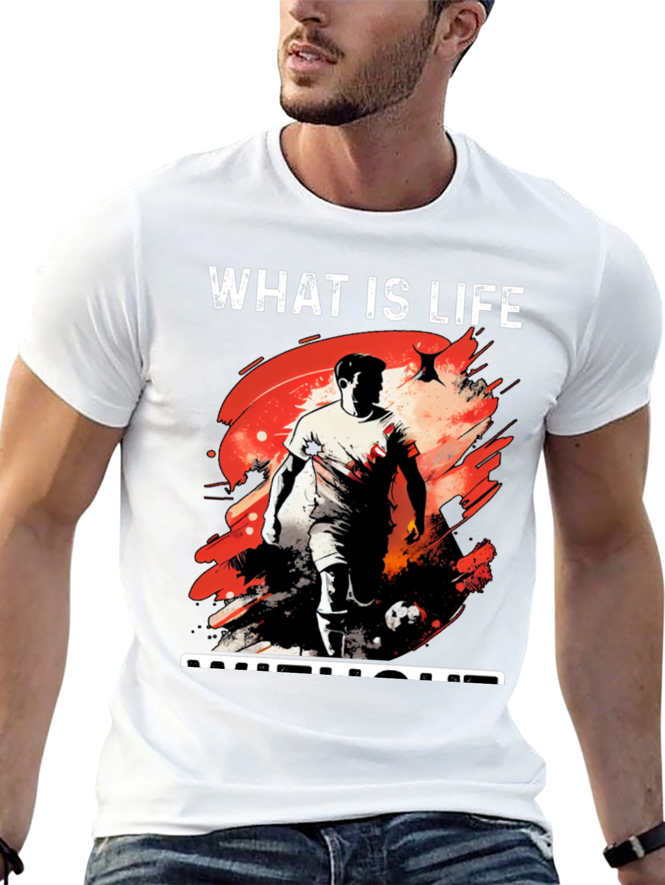 What is Life Football Graphic Tee