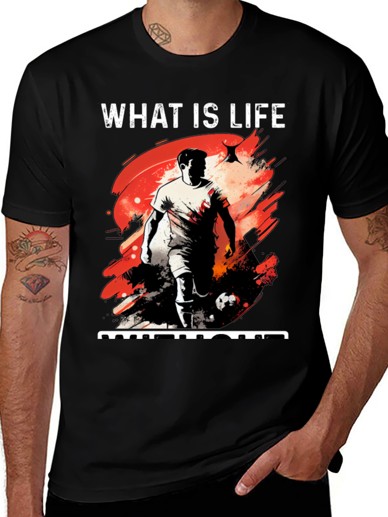 What is Life Football Graphic Tee