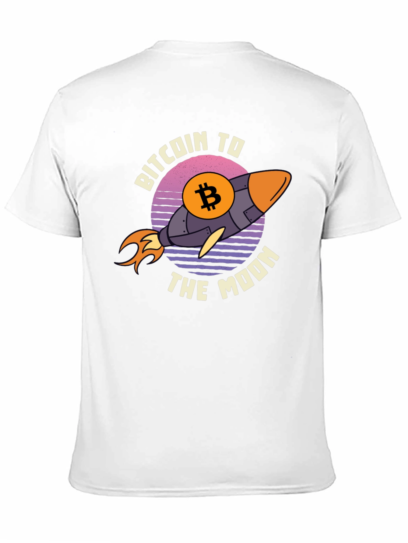 Bitcoin to the Moon Graphic Tee - Black