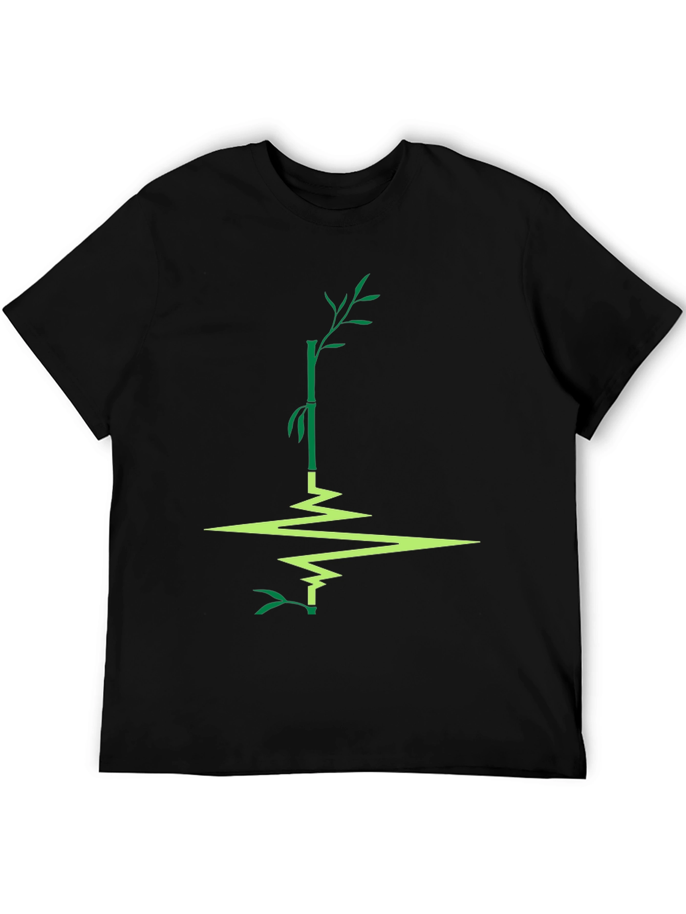 Bamboo Reflection Graphic Tee - Stylish Mens T-Shirt