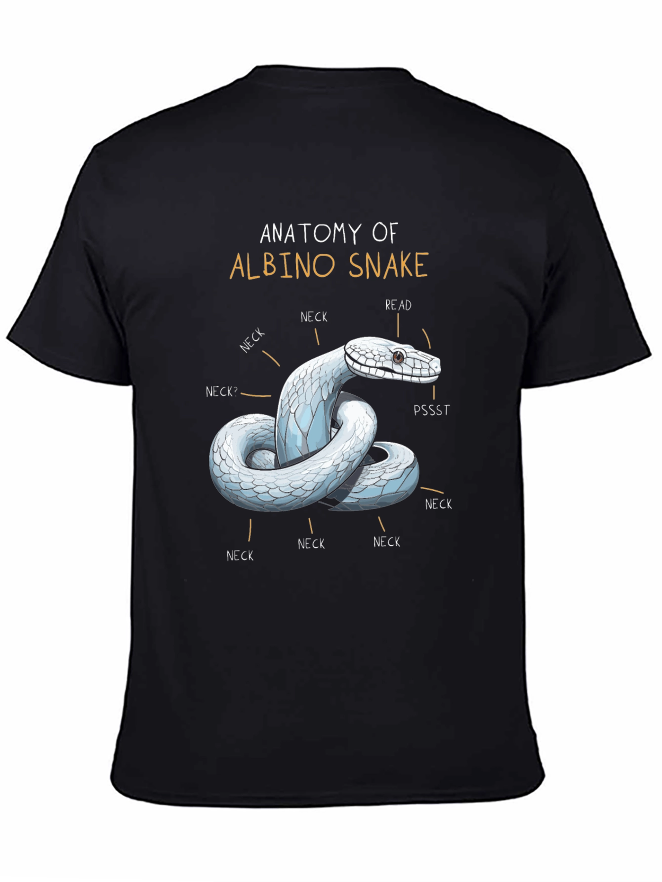 Anatomy of Albino Snake T-Shirt