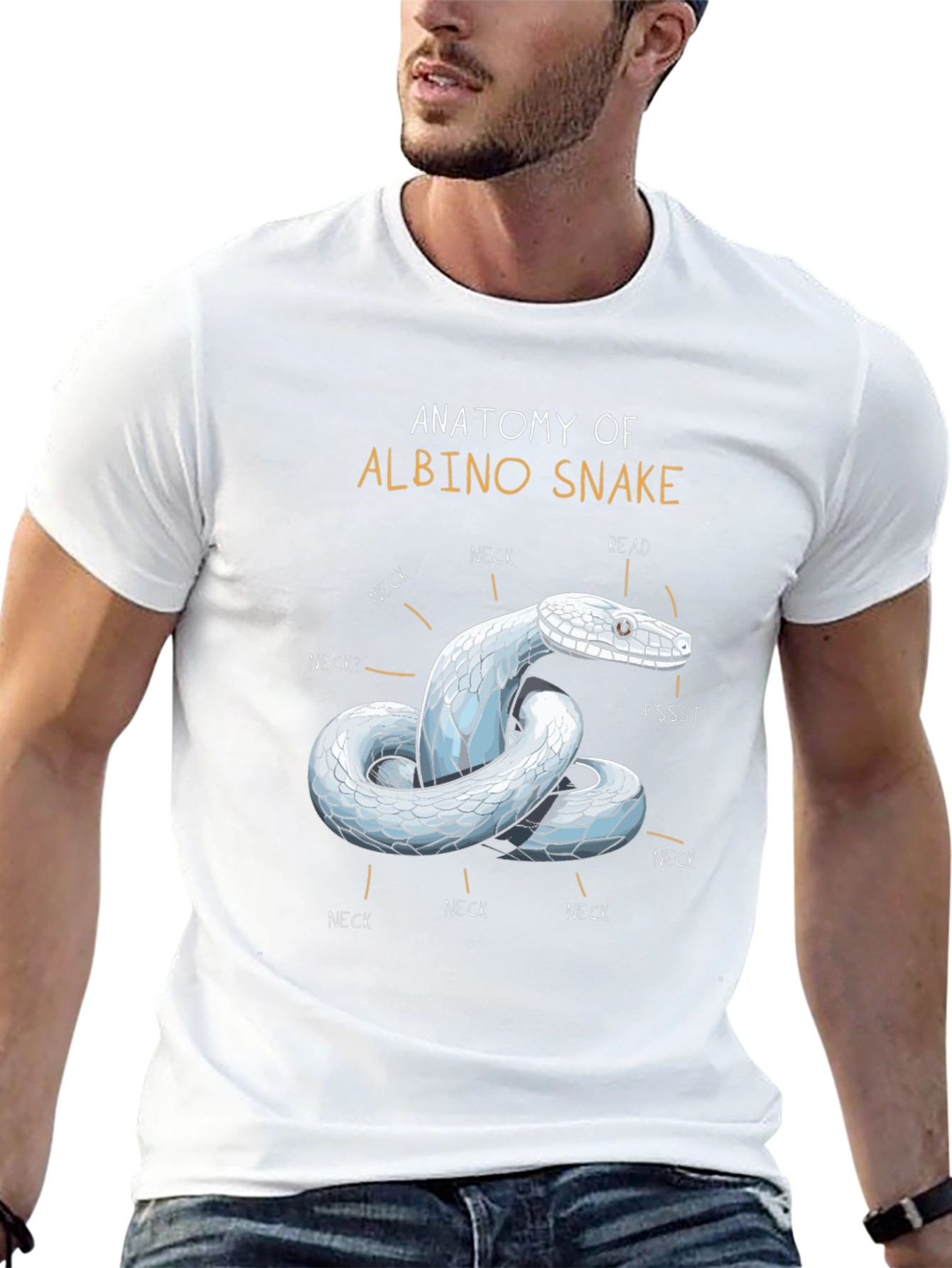 Anatomy of Albino Snake T-Shirt