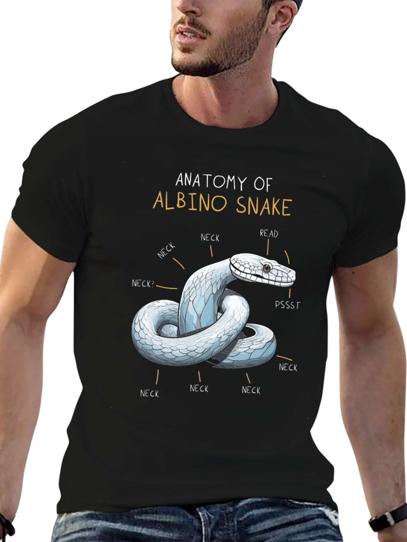 Anatomy of Albino Snake T-Shirt