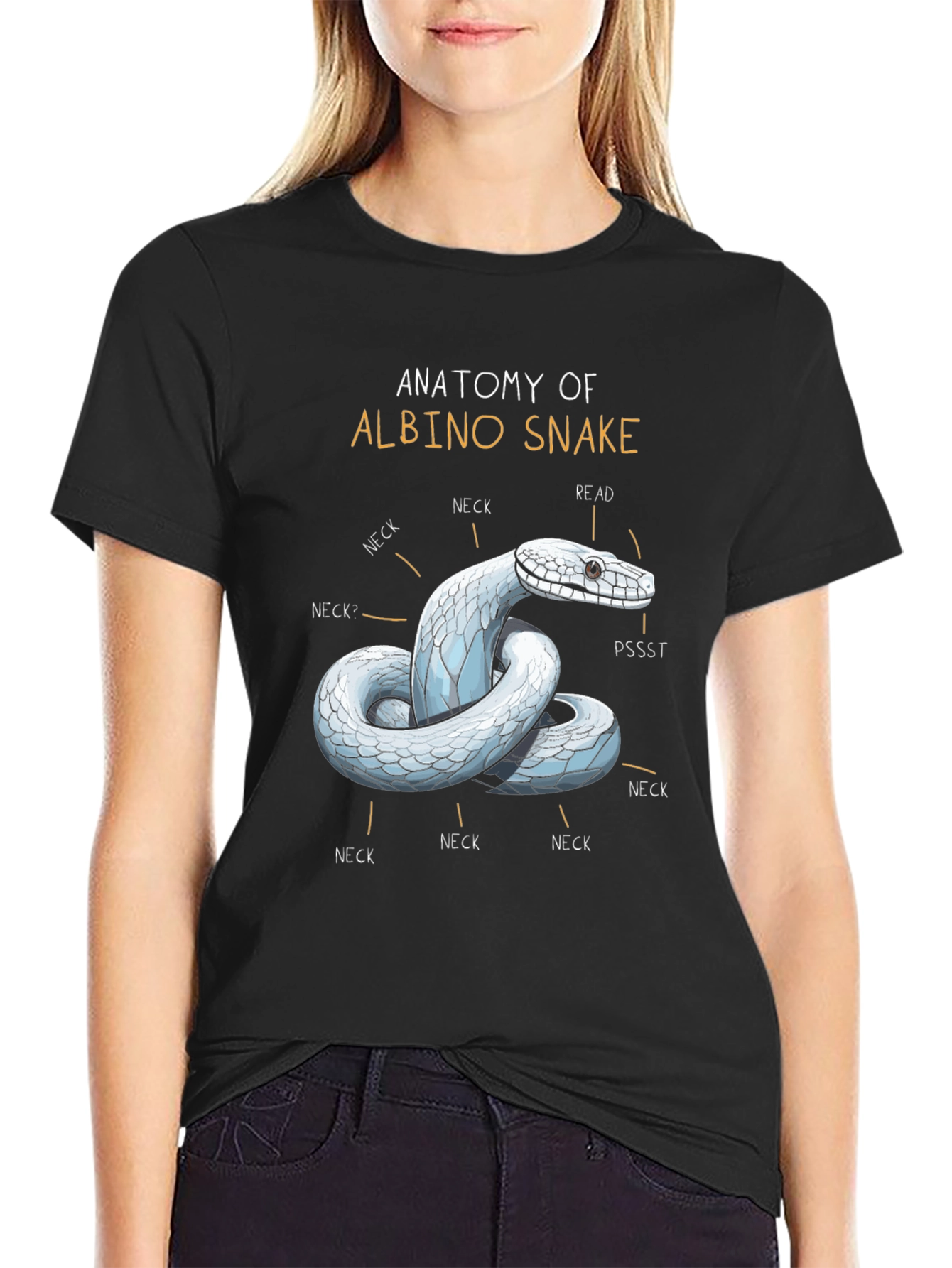 Anatomy of Albino Snake T-Shirt