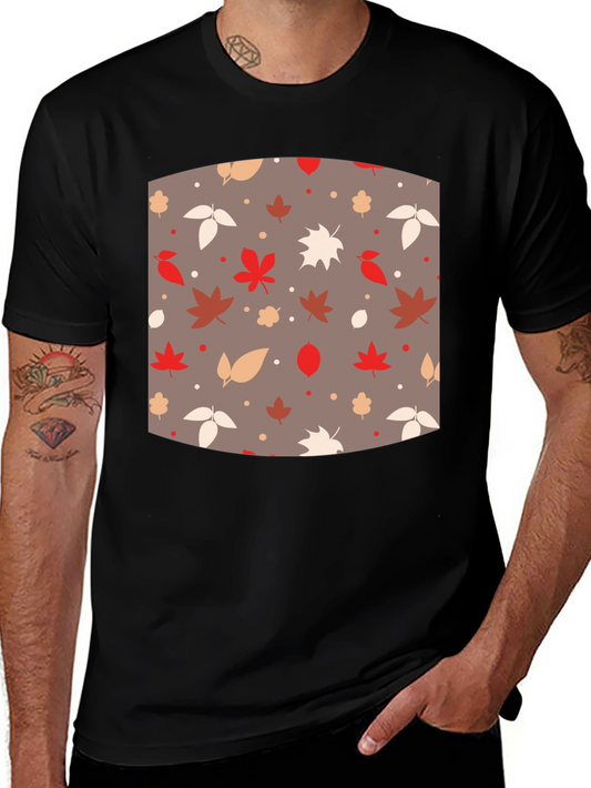 Autumn Leaves Pattern T-Shirt