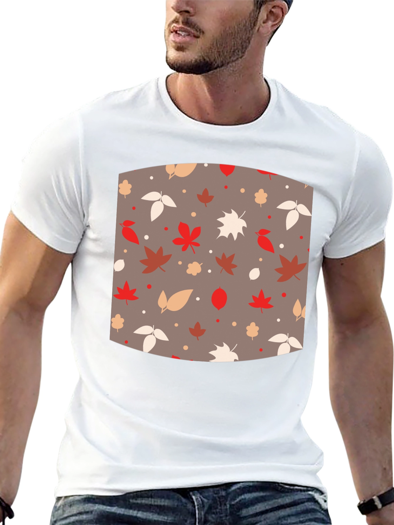 Autumn Leaves Pattern T-Shirt