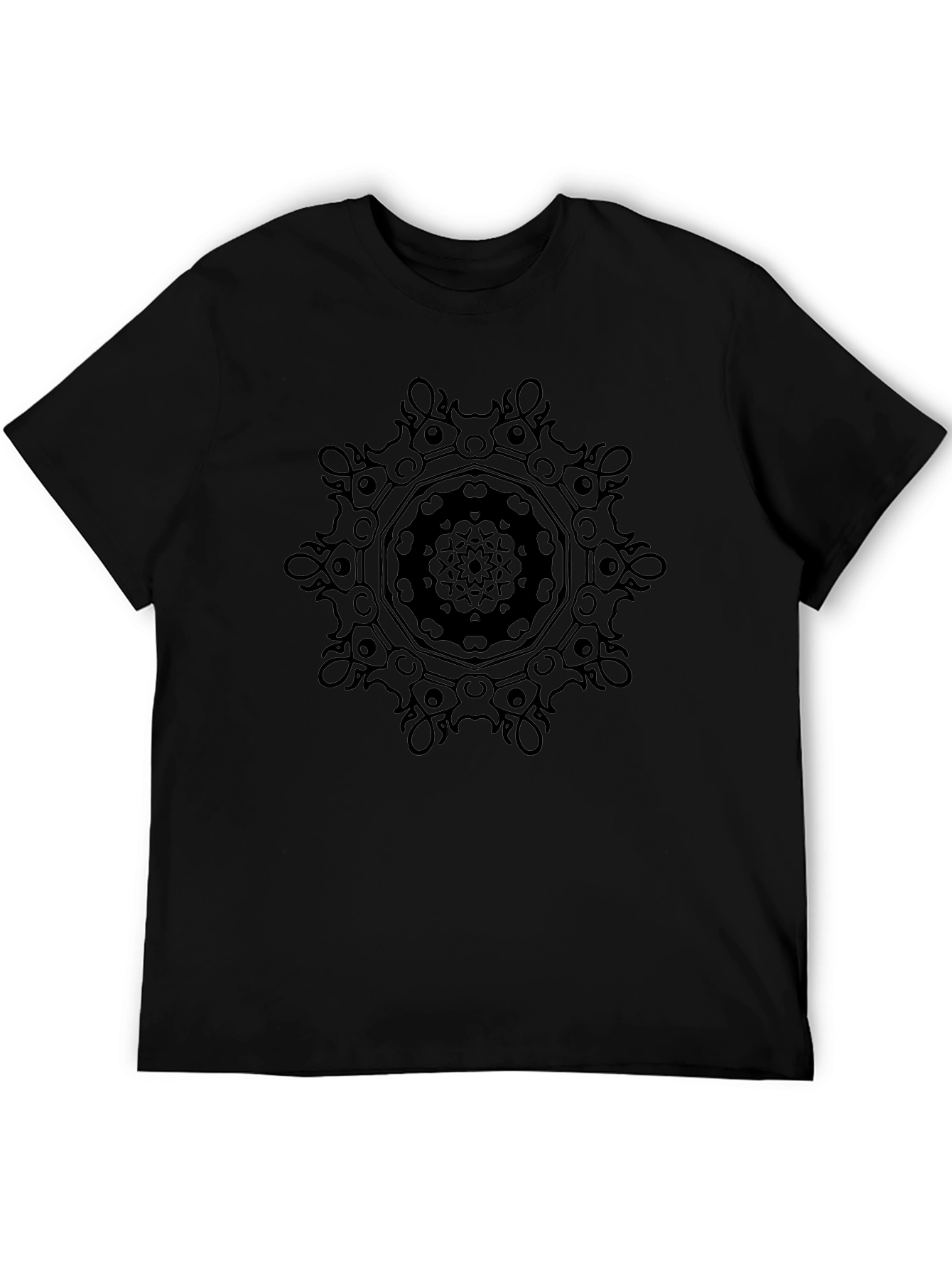 Black Mandala Graphic T-Shirt | Stylish Casual Wear
