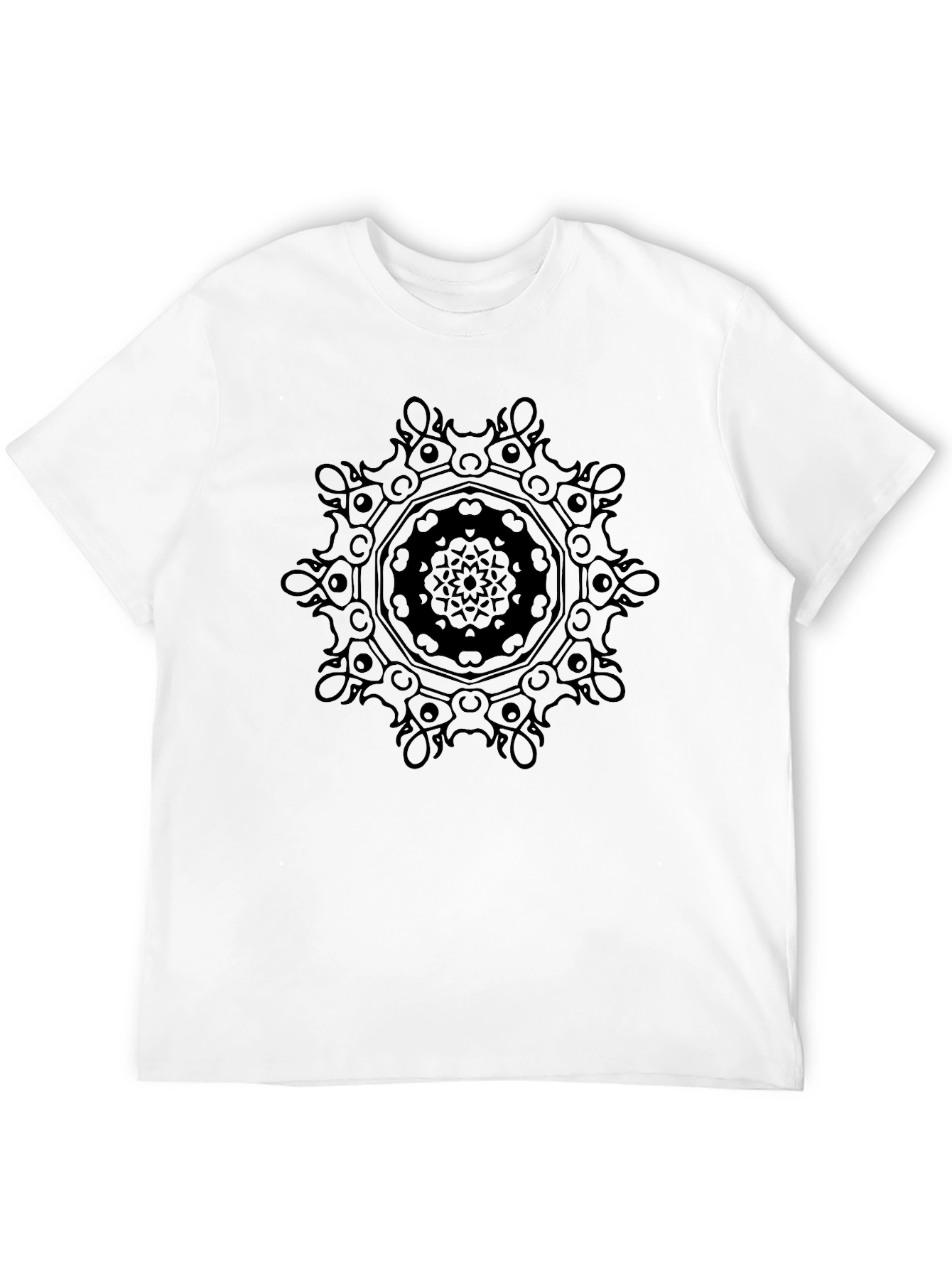 Black Mandala Graphic T-Shirt | Stylish Casual Wear