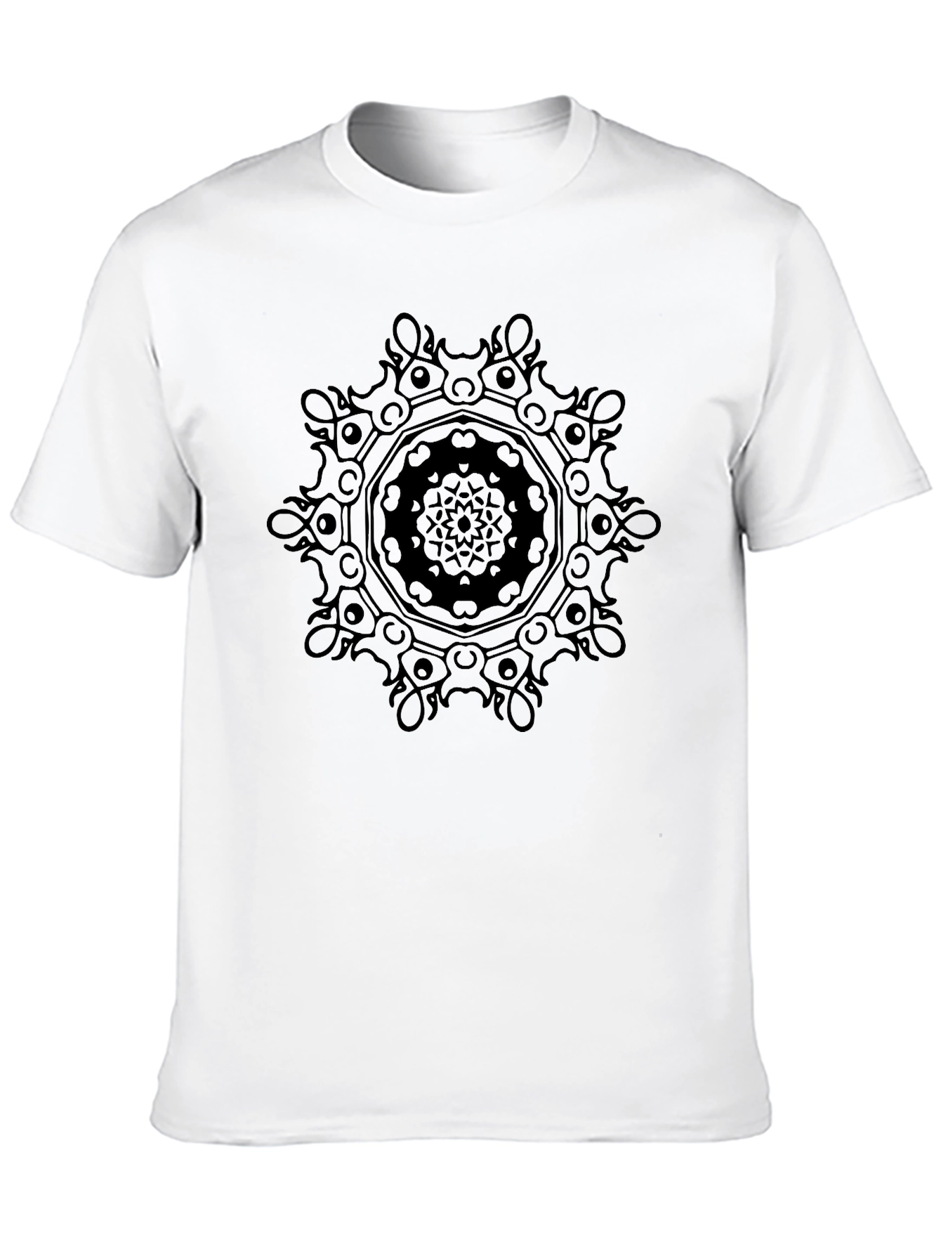 Black Mandala Graphic T-Shirt | Stylish Casual Wear