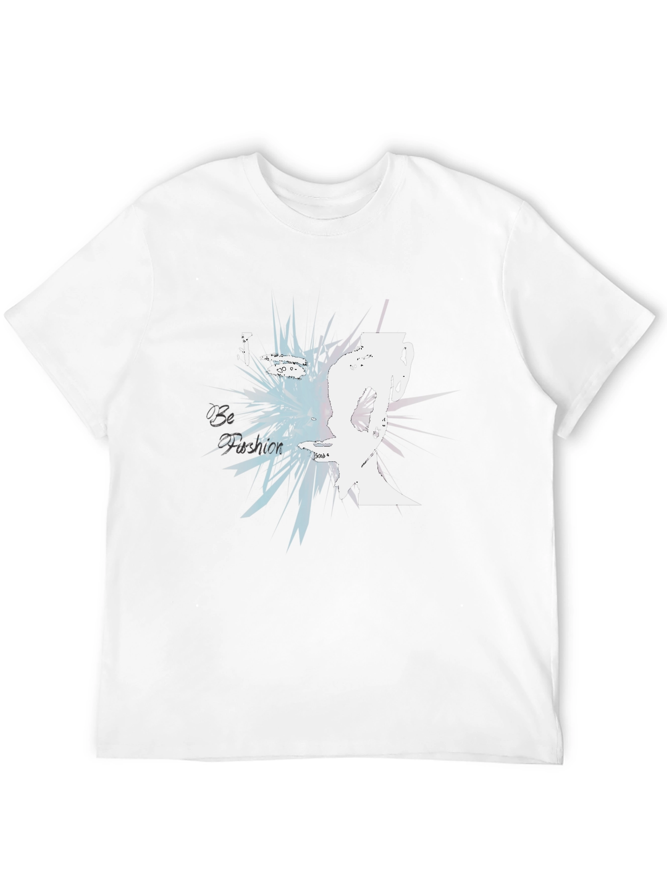 Abstract Face Graphic Black T-Shirt