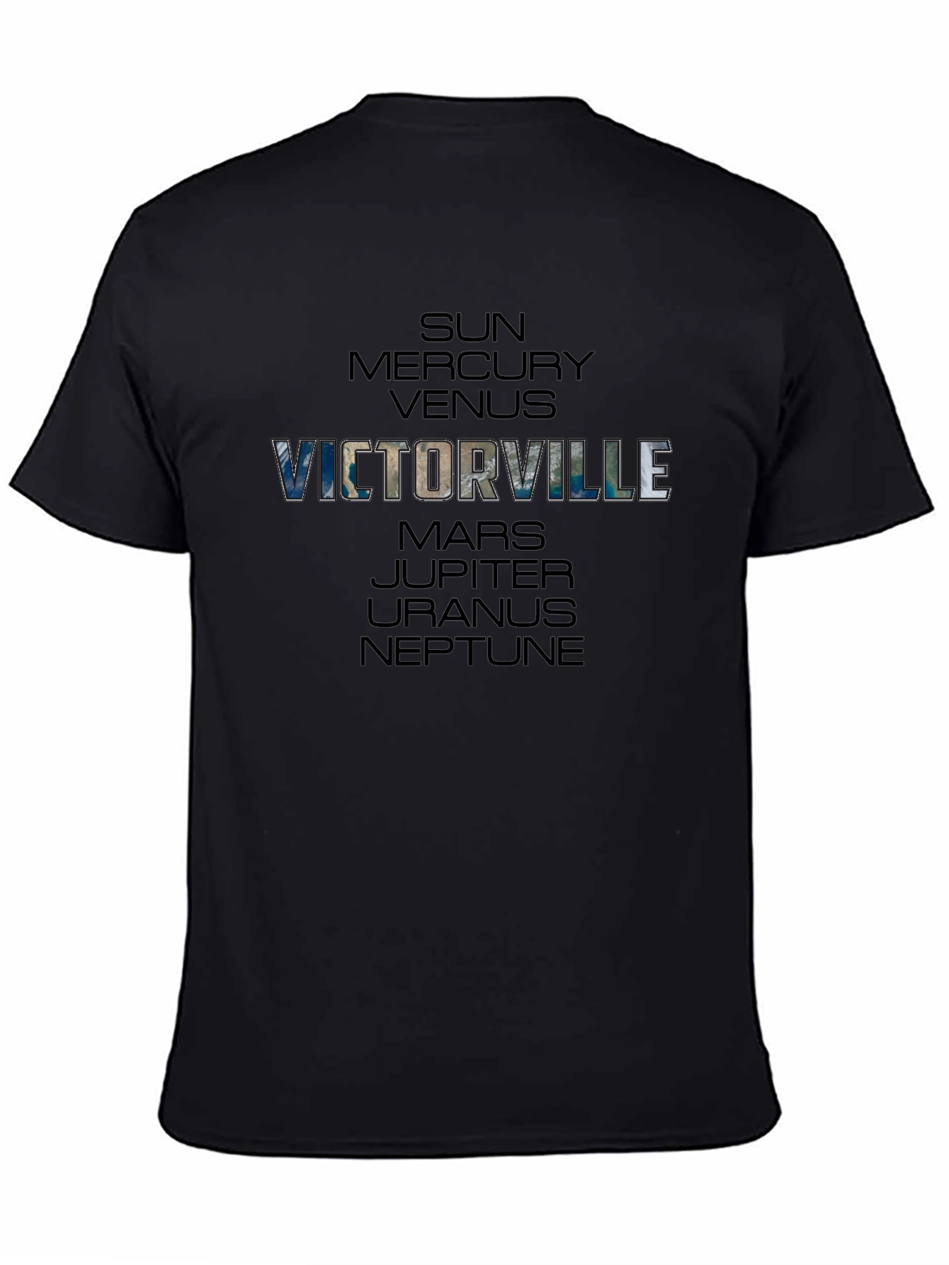Victorville Planets T-Shirt - Black