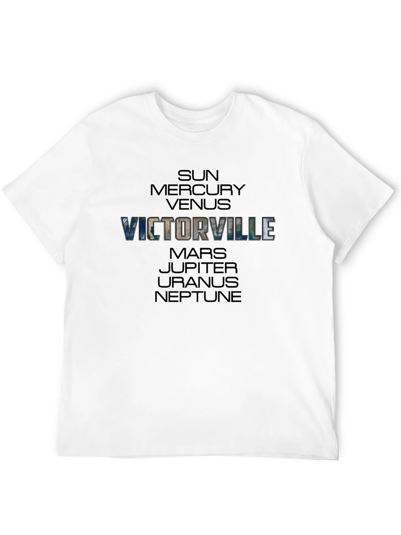 Victorville Planets T-Shirt - Black