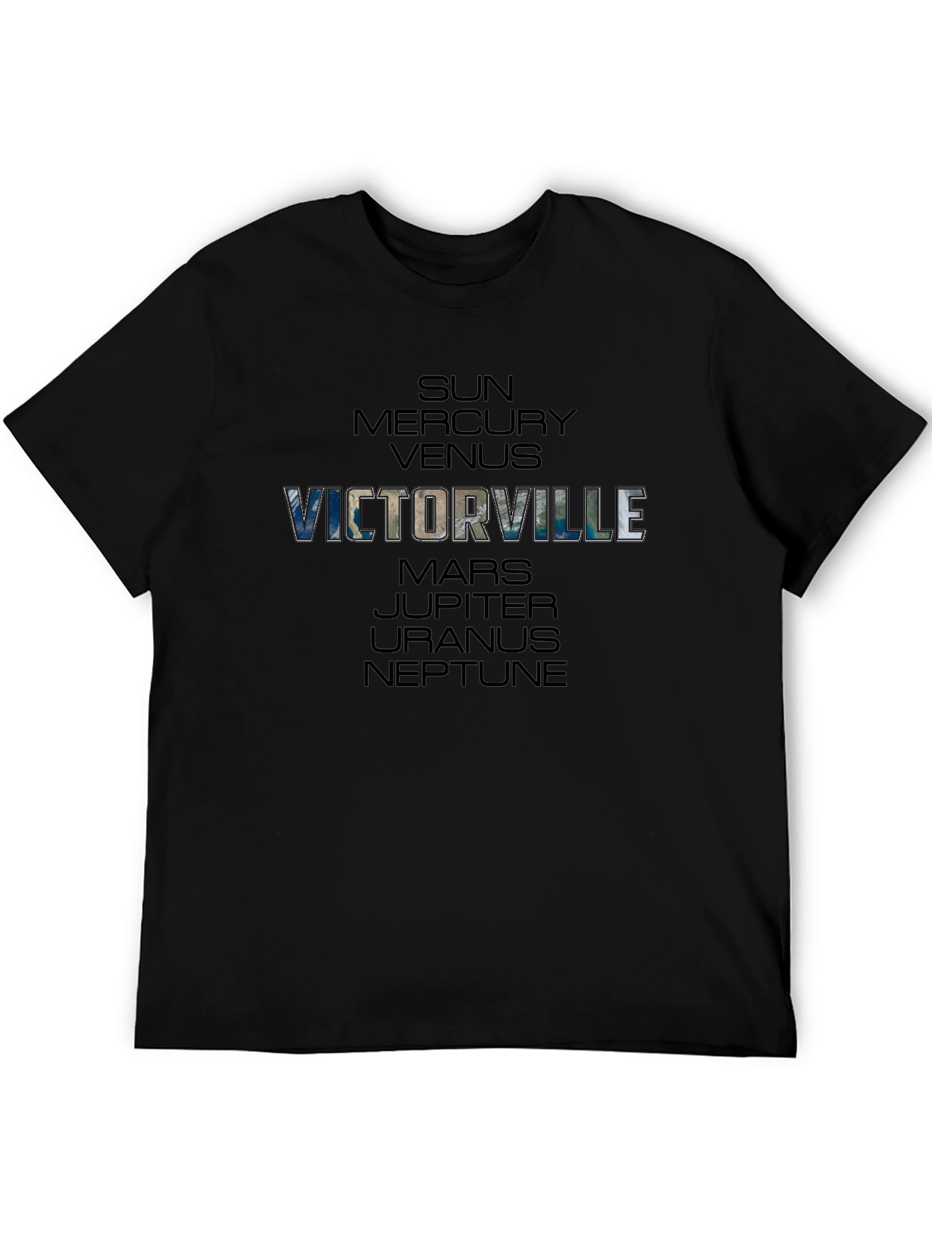 Victorville Planets T-Shirt - Black