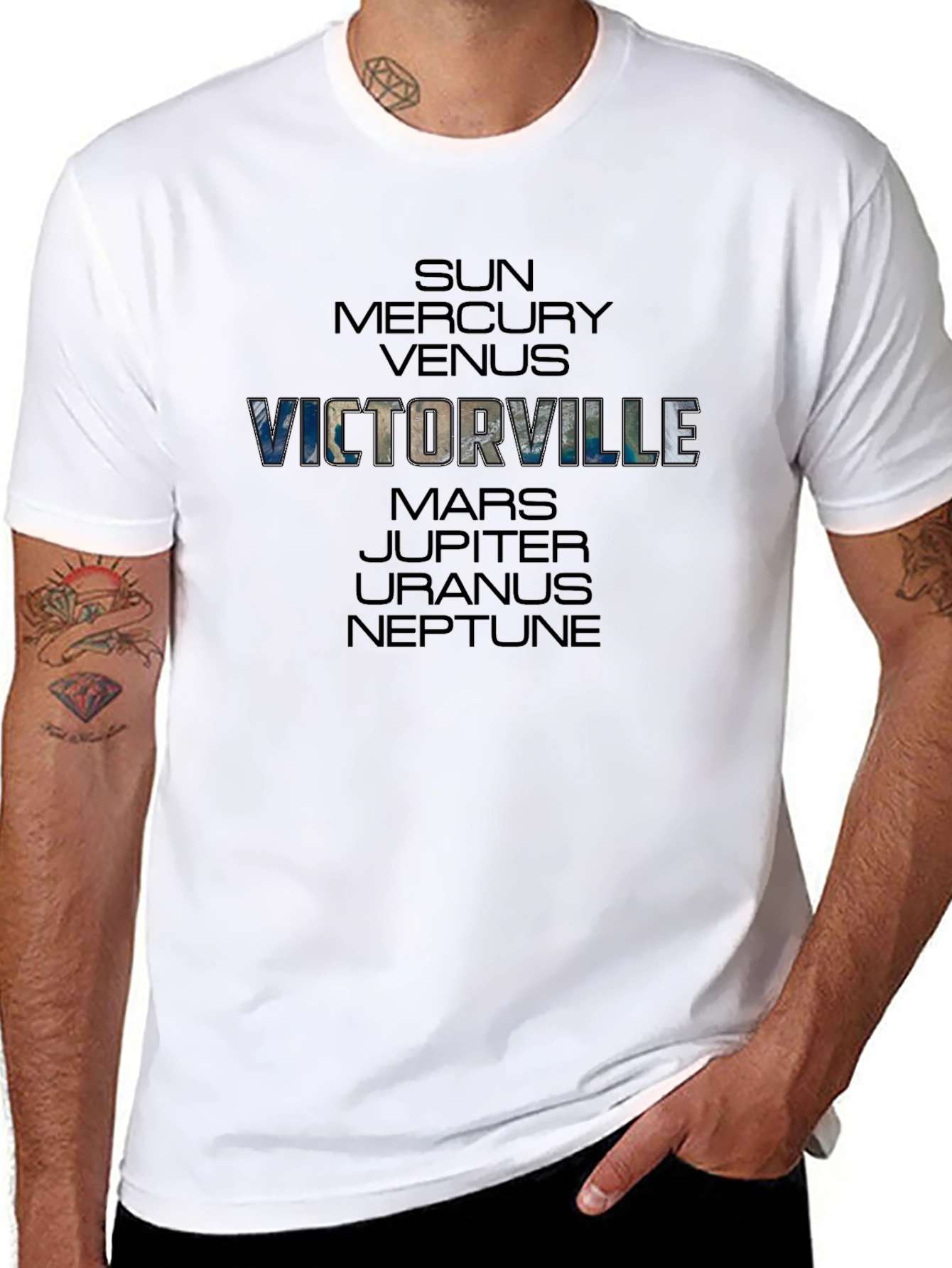 Victorville Planets T-Shirt - Black