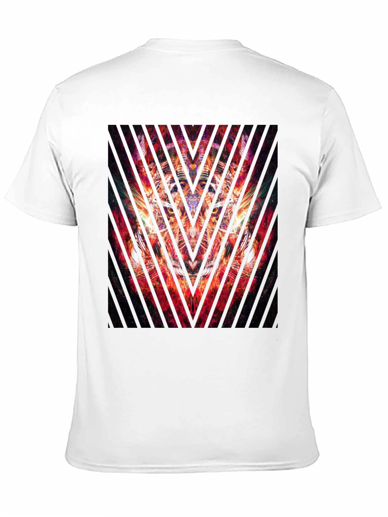 Abstract Graphic Print Black T-Shirt