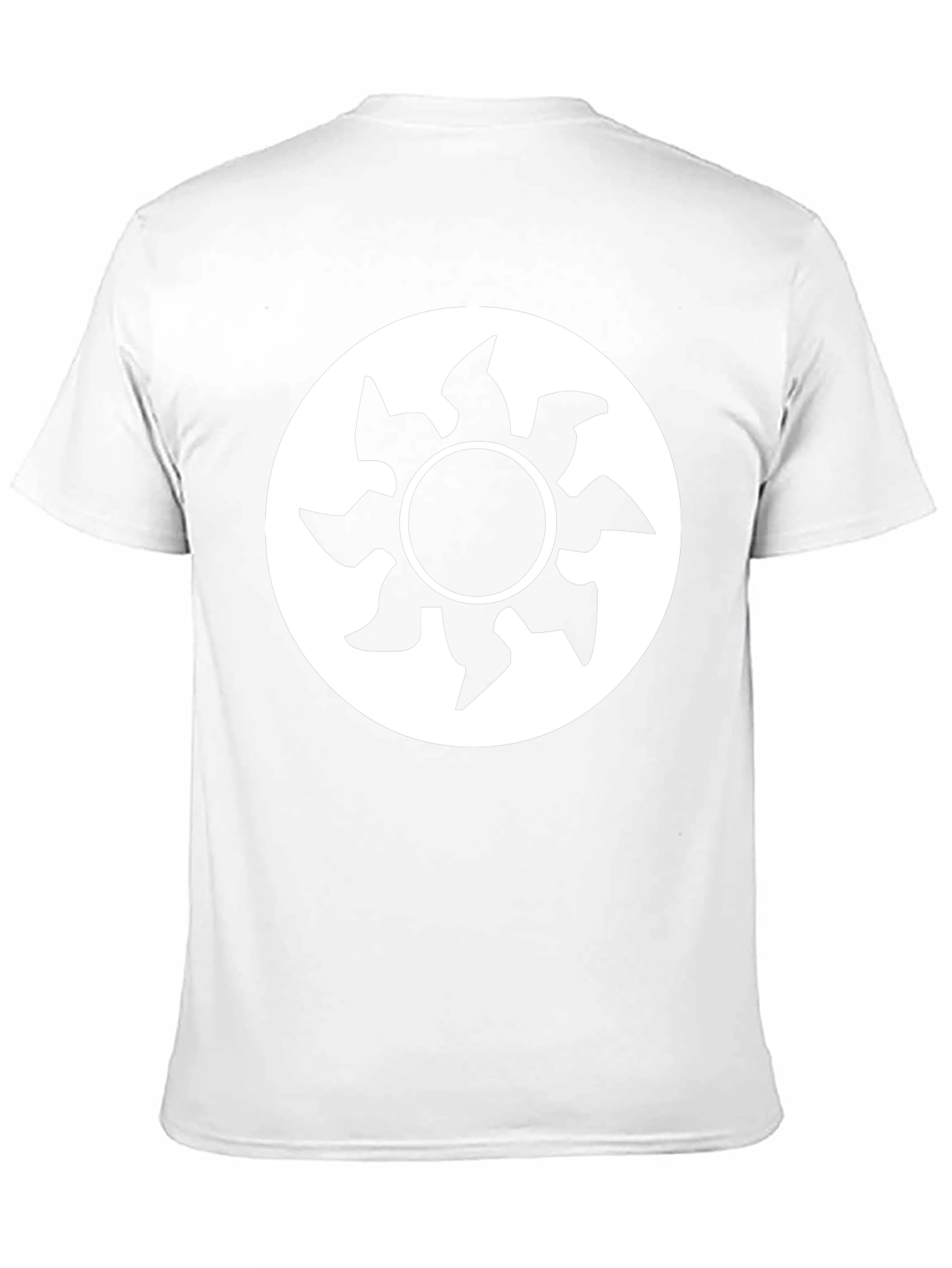 Black Graphic Tee - White Mana Symbol Shirt
