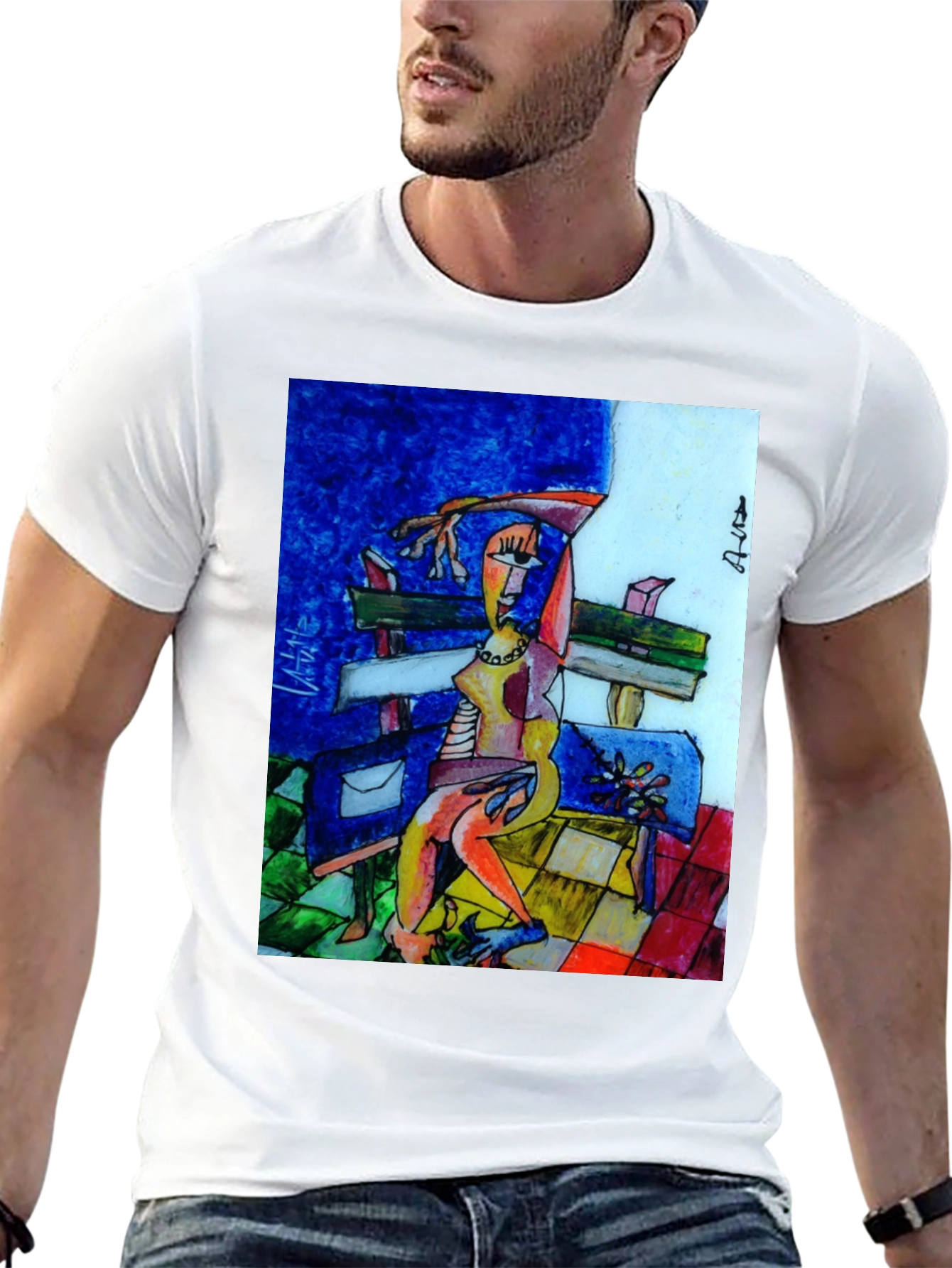 Abstract Art T-Shirt Unique Graphic Tee