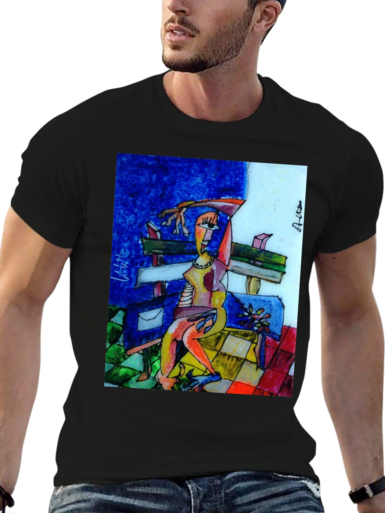 Abstract Art T-Shirt Unique Graphic Tee