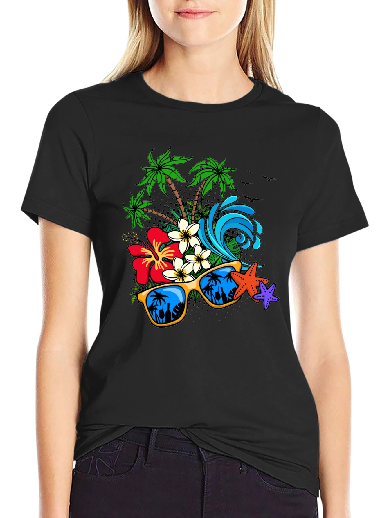 Tropical Paradise Graphic T-Shirt