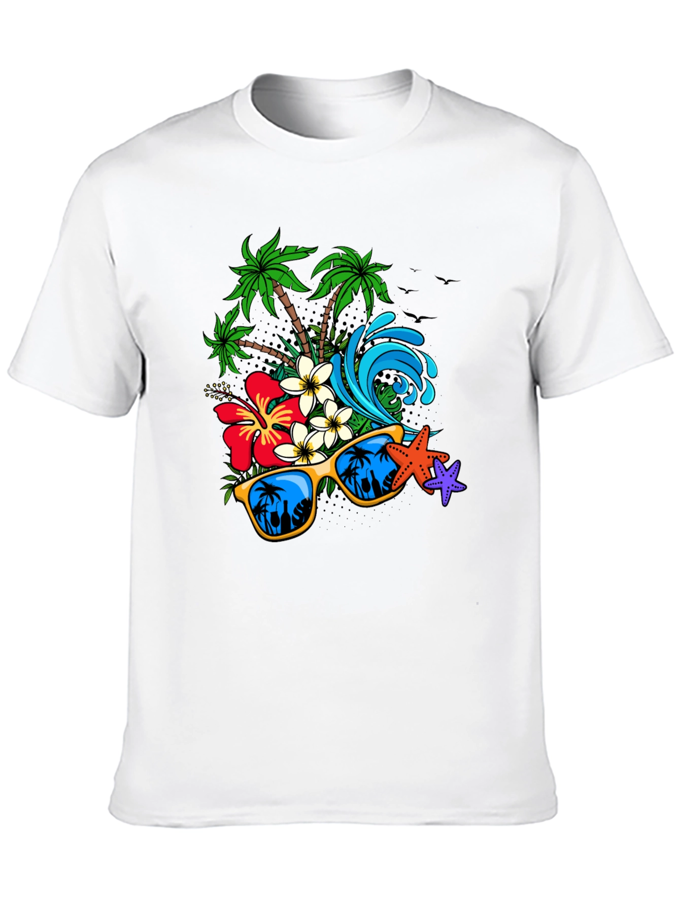 Tropical Paradise Graphic T-Shirt