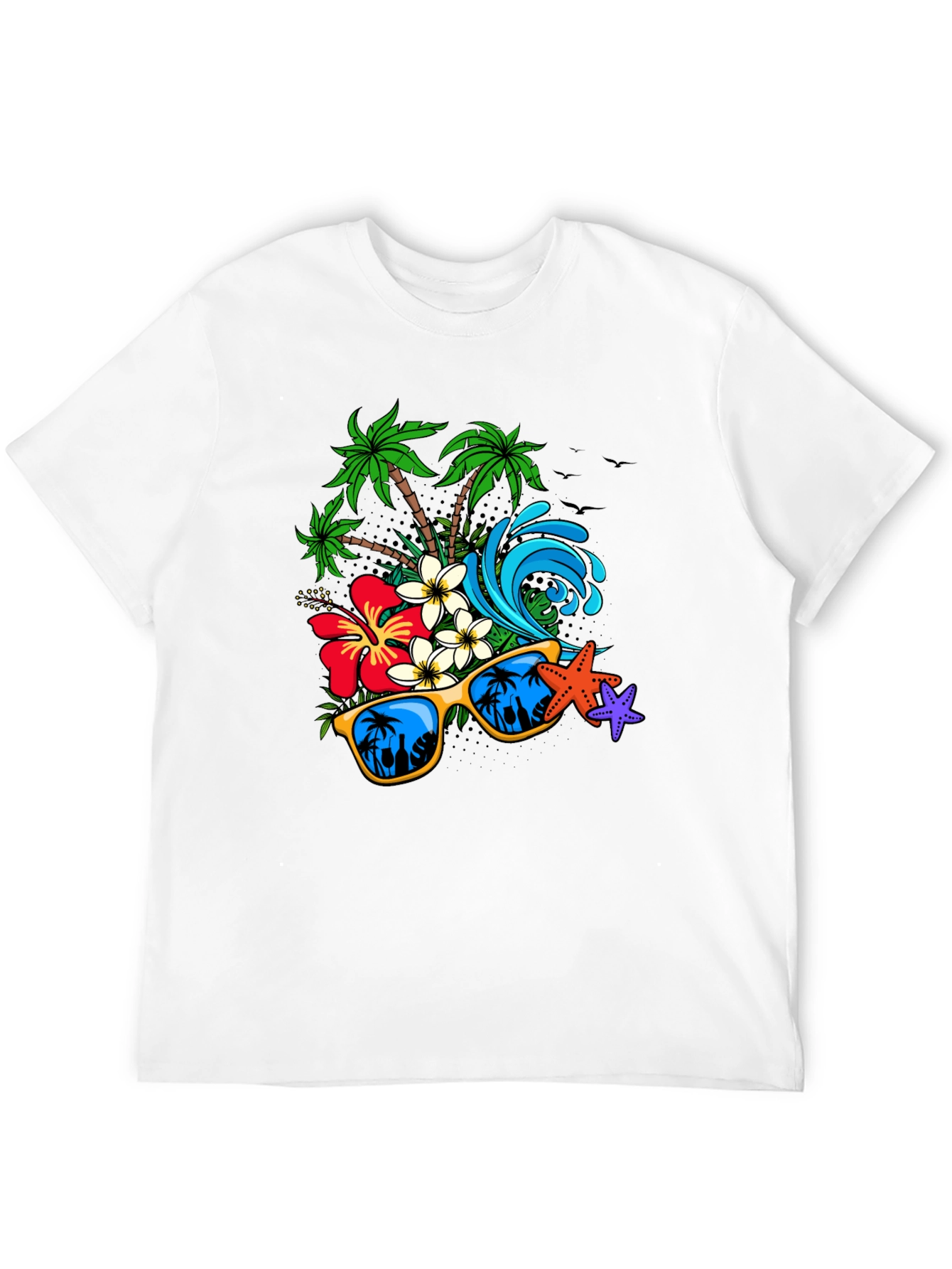 Tropical Paradise Graphic T-Shirt