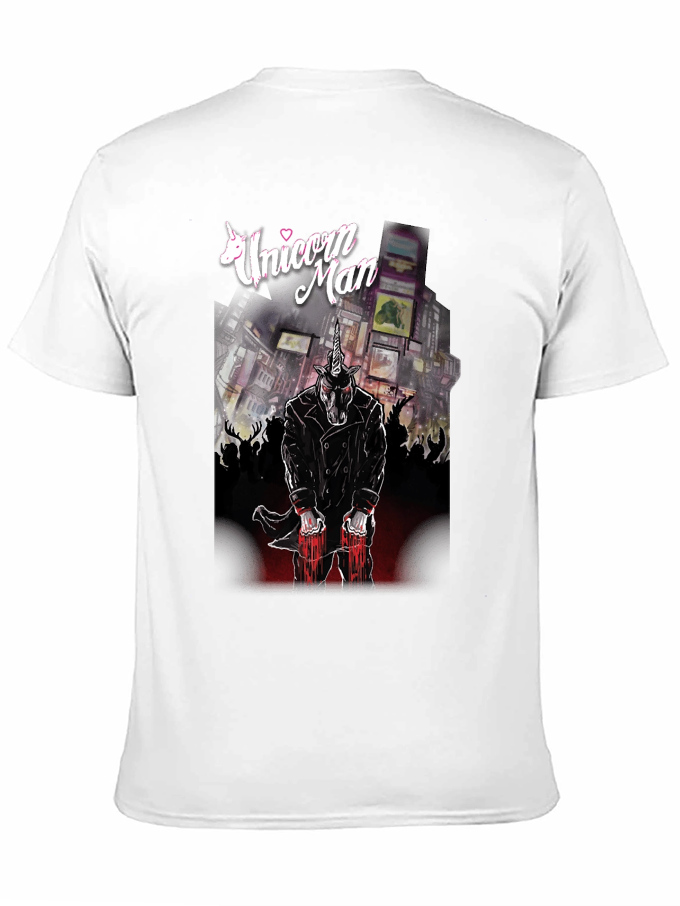 Unicorn Man Graphic T-Shirt - Black