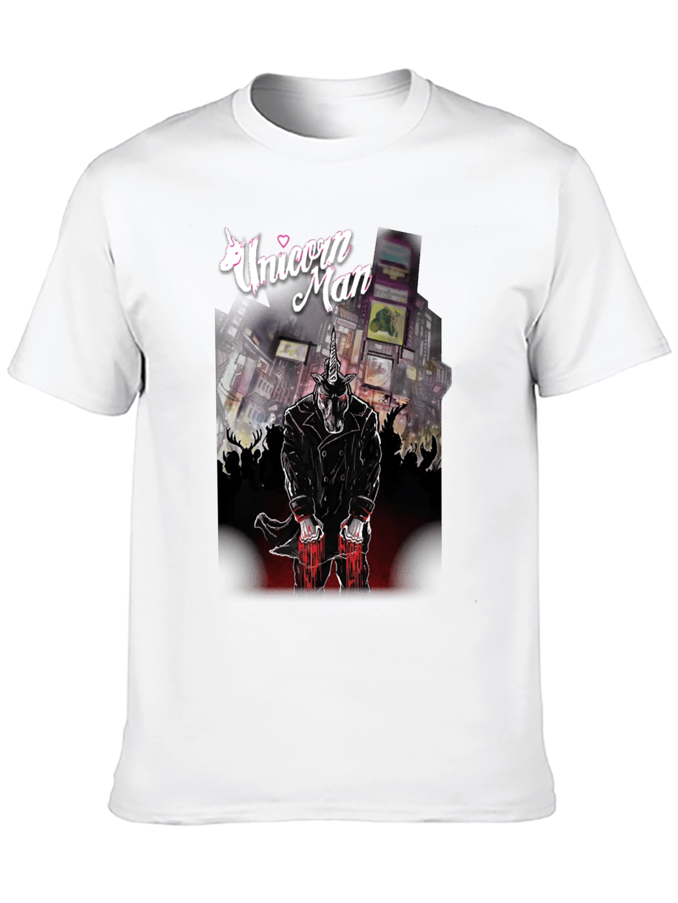 Unicorn Man Graphic T-Shirt - Black