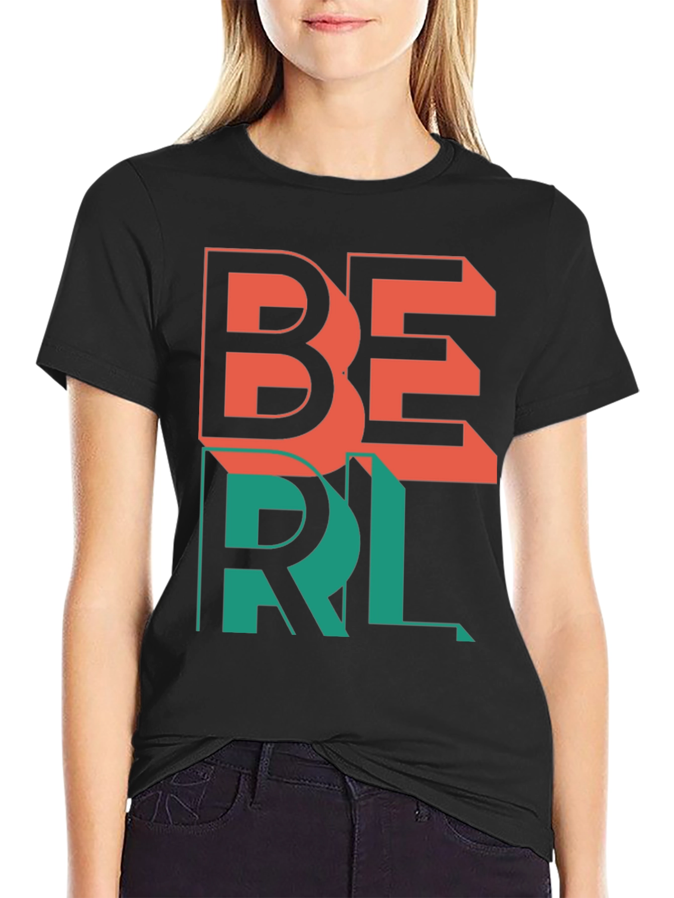 Trendy BERL Graphic Tee - Casual Streetwear