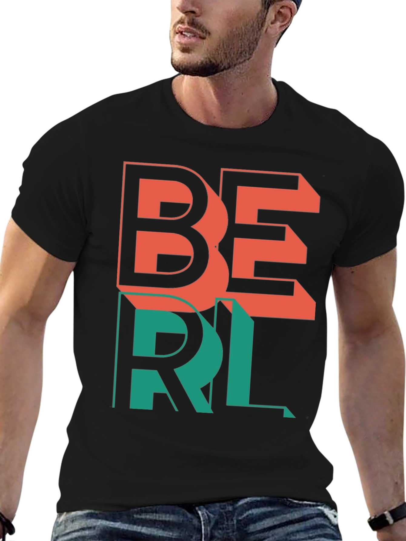 Trendy BERL Graphic Tee - Casual Streetwear