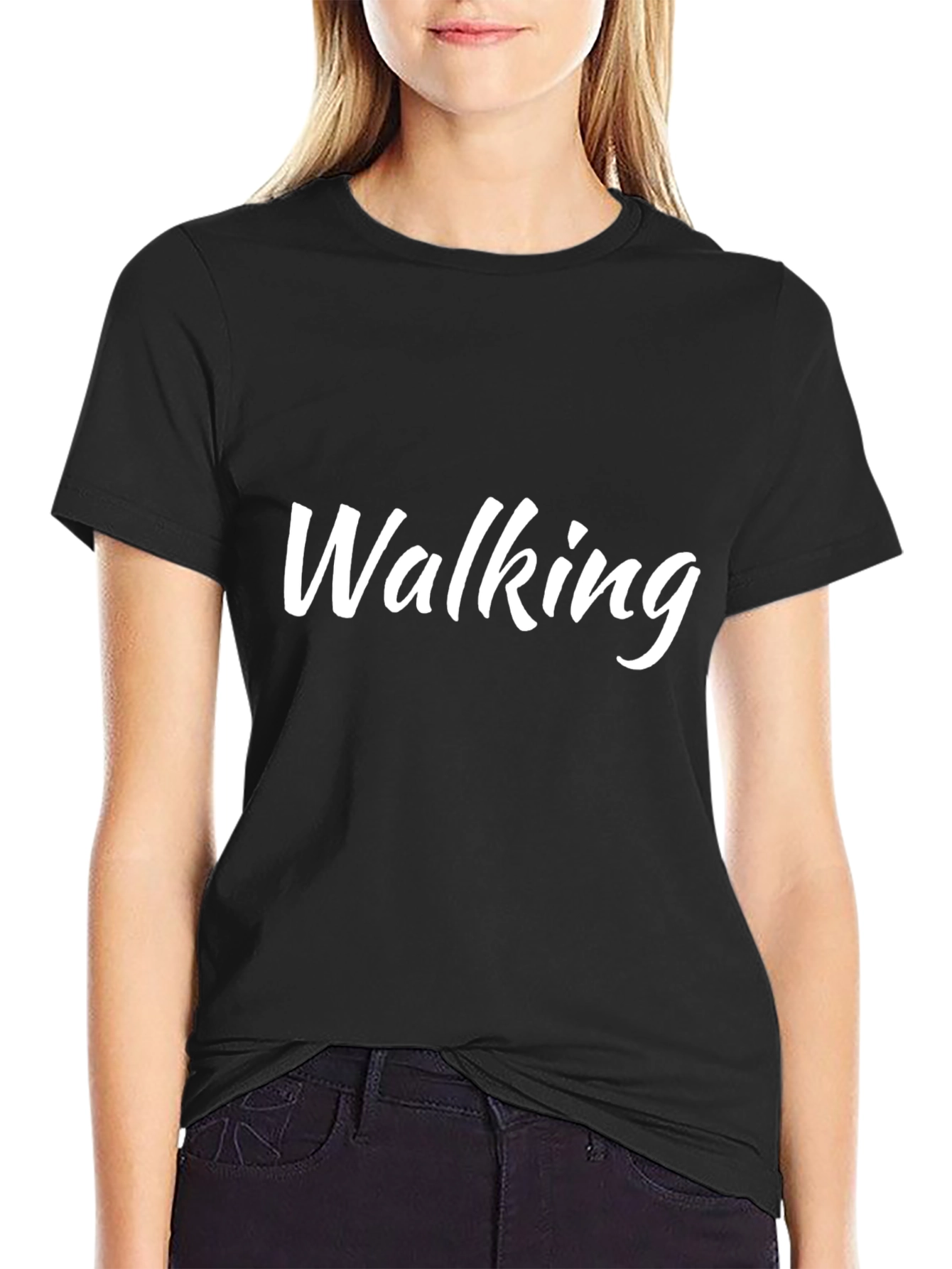 Walking Graphic Tee - Casual Comfort T-Shirt