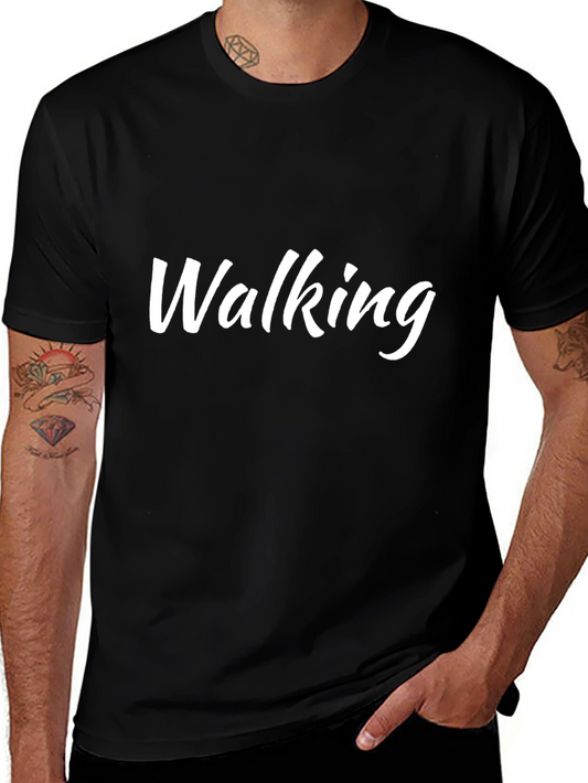 Walking Graphic Tee - Casual Comfort T-Shirt