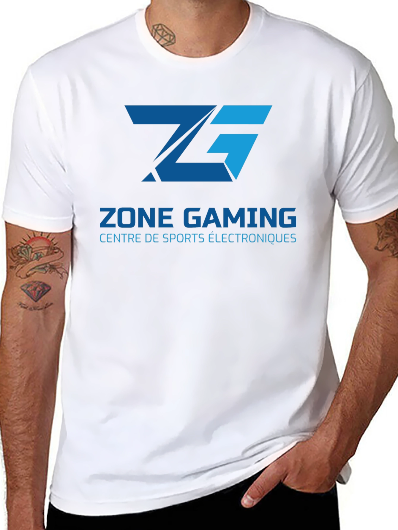 Zone Gaming T-Shirt - Black Cotton Blend