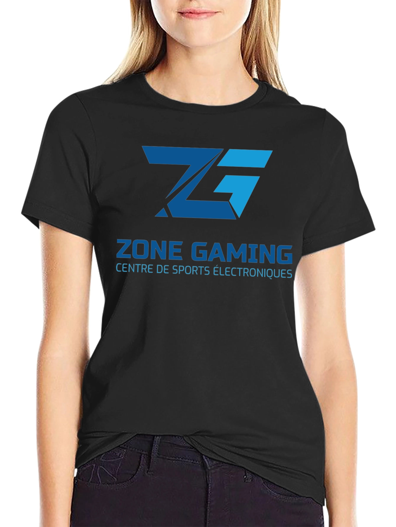 Zone Gaming T-Shirt - Black Cotton Blend
