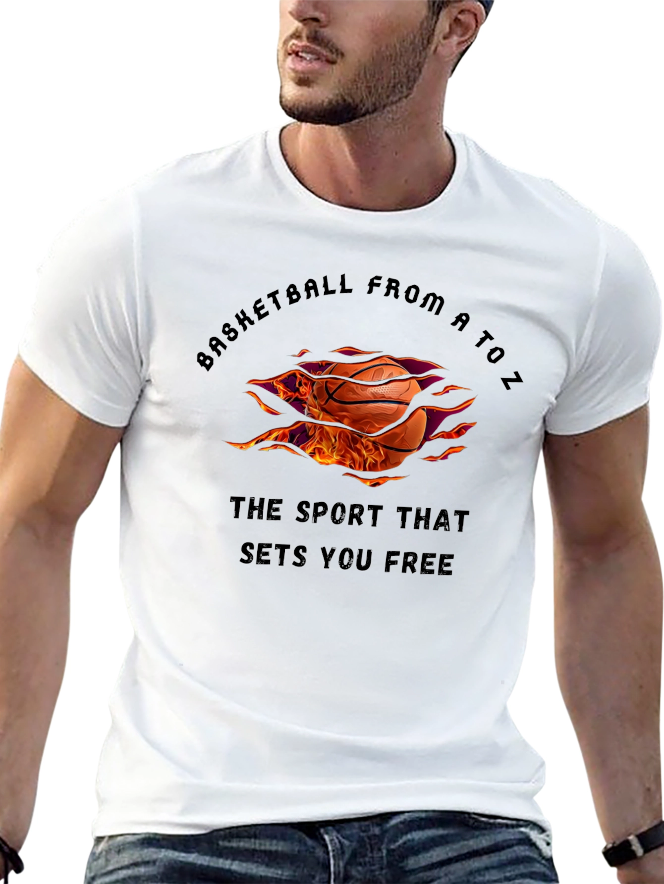 Basketball From A to Z Graphic T-Shirt