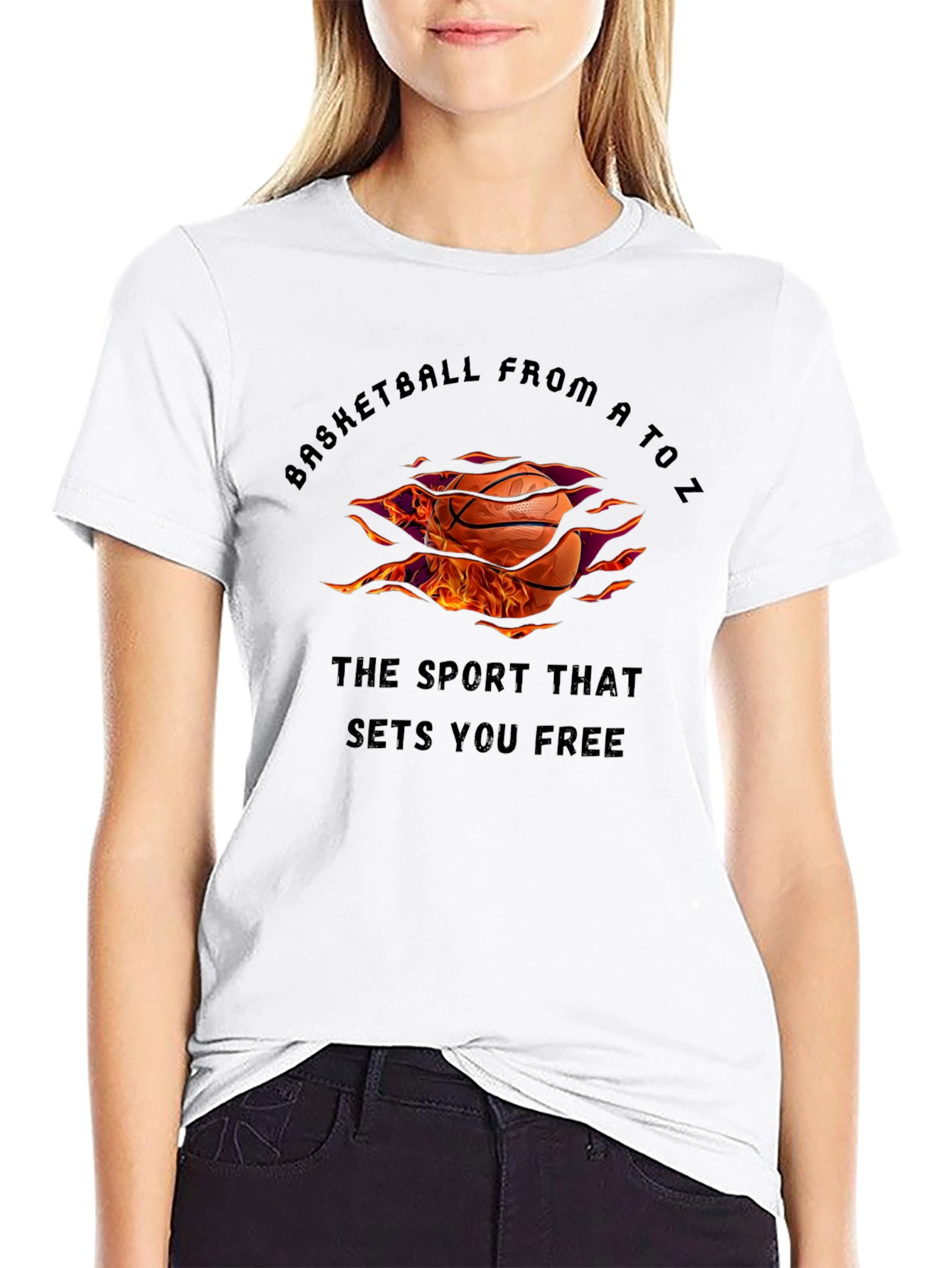 Basketball From A to Z Graphic T-Shirt