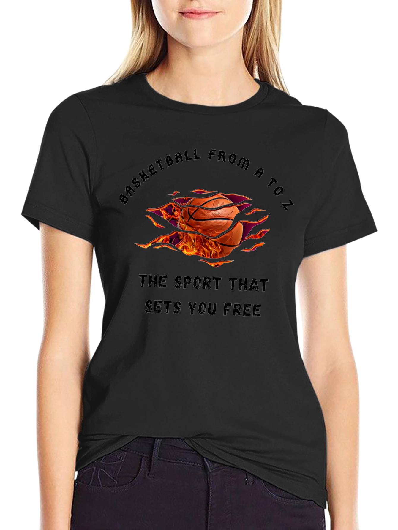 Basketball From A to Z Graphic T-Shirt