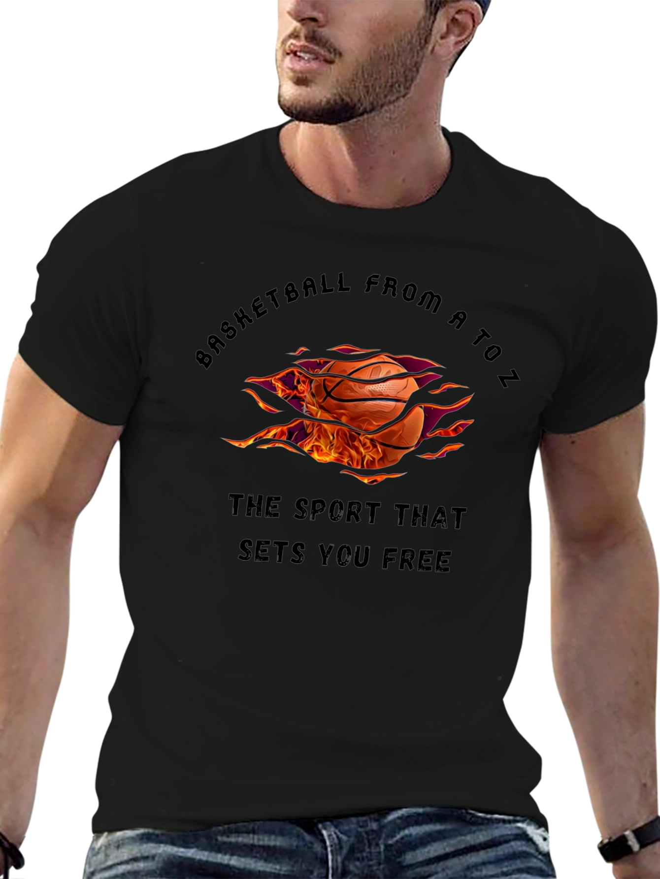 Basketball From A to Z Graphic T-Shirt