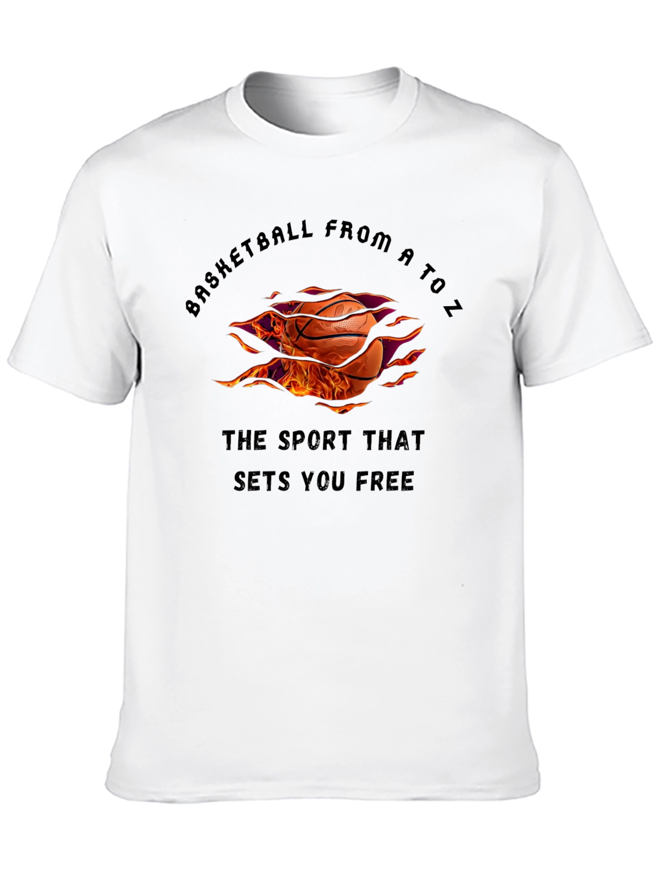 Basketball From A to Z Graphic T-Shirt