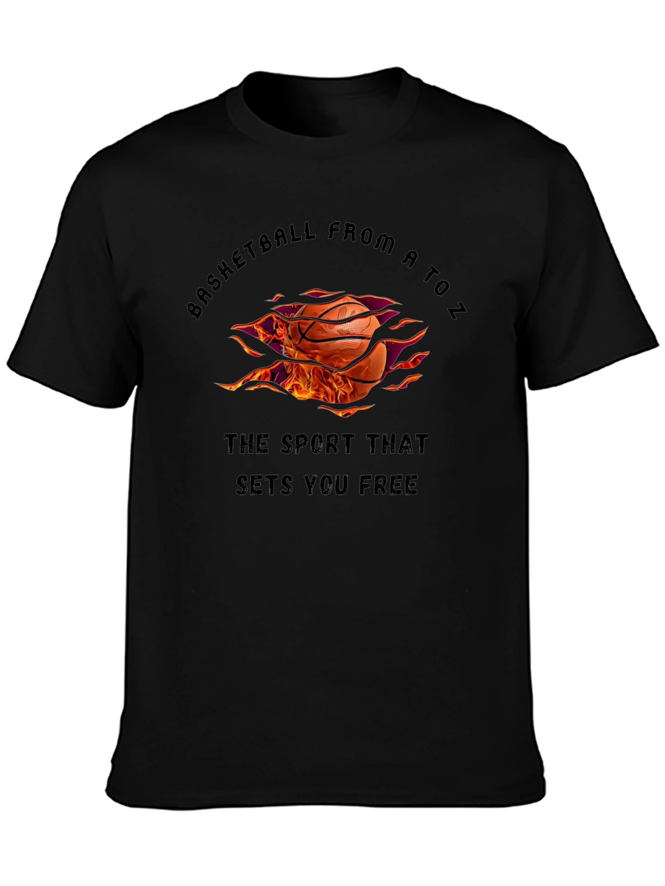 Basketball From A to Z Graphic T-Shirt