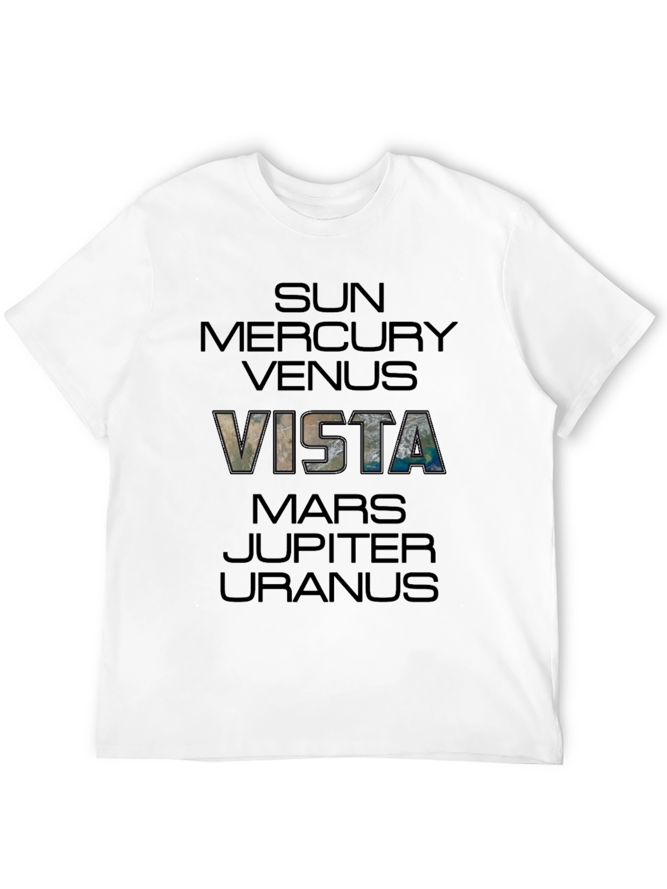 Vista Planets Graphic Print T-Shirt