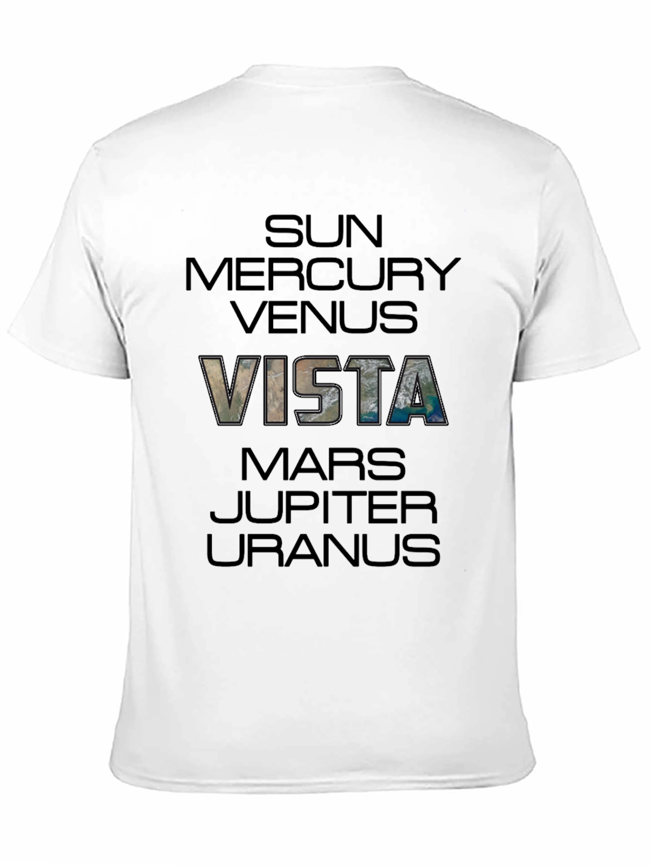 Vista Planets Graphic Print T-Shirt