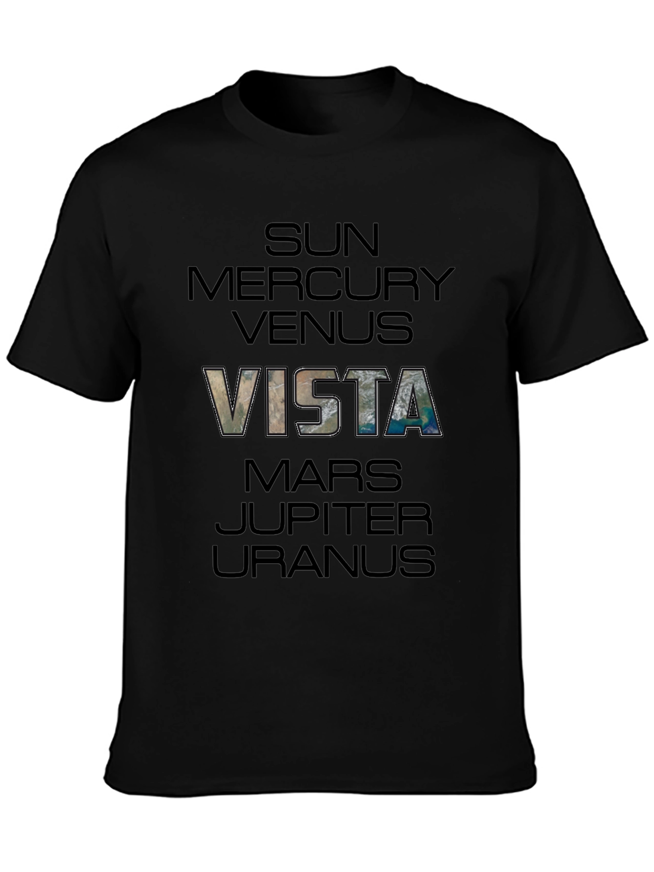 Vista Planets Graphic Print T-Shirt