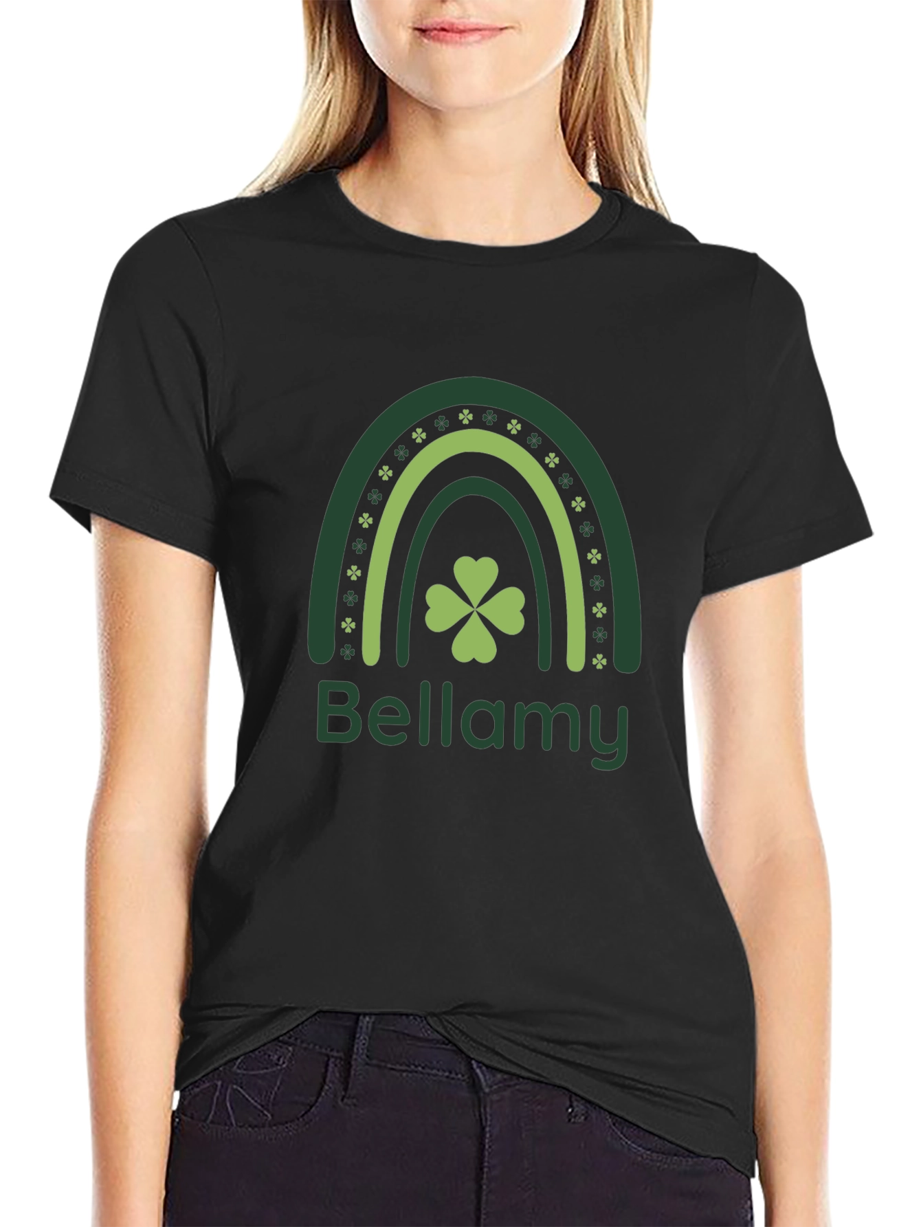 Bellamy St. Patricks Day Rainbow Clover T-Shirt