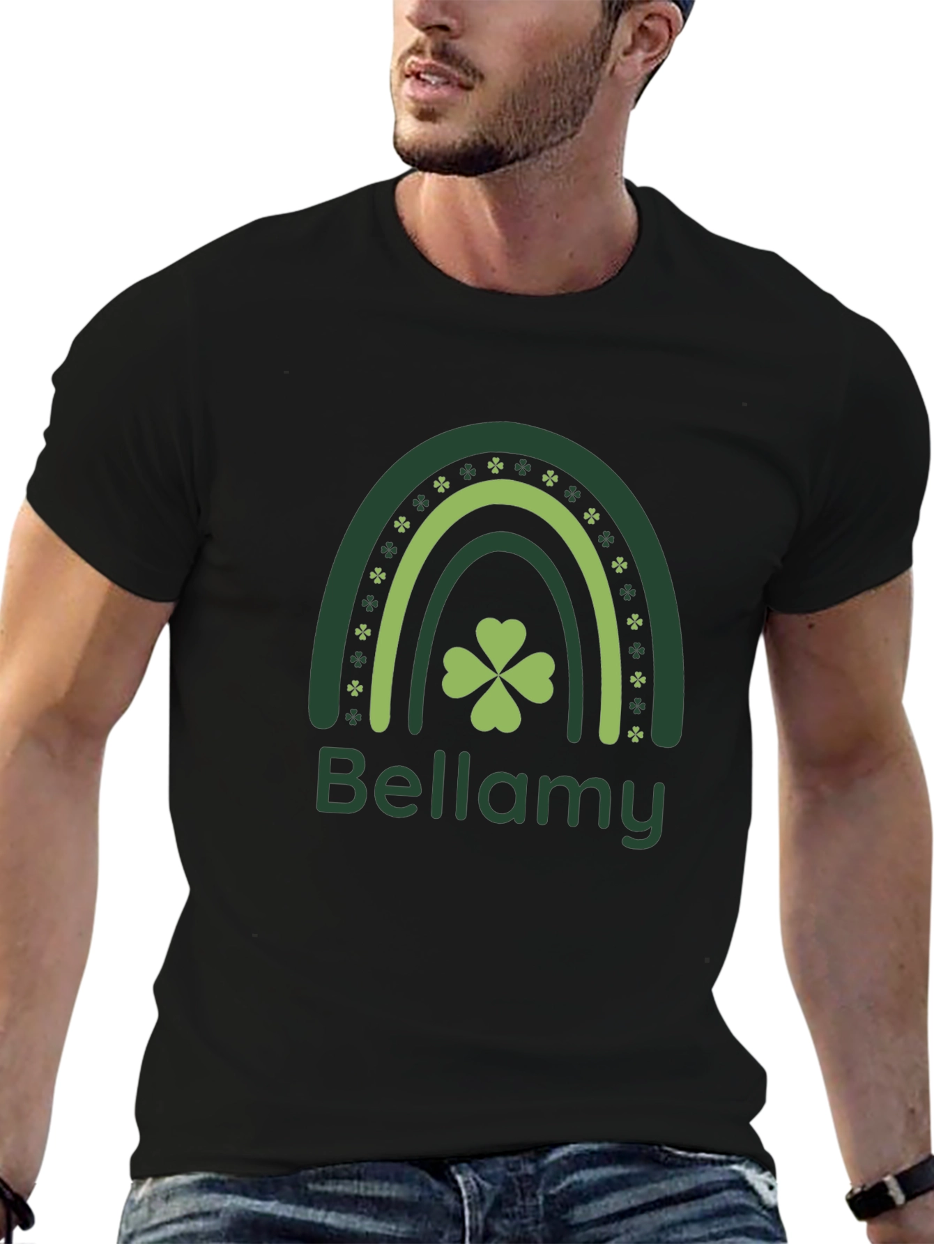 Bellamy St. Patricks Day Rainbow Clover T-Shirt