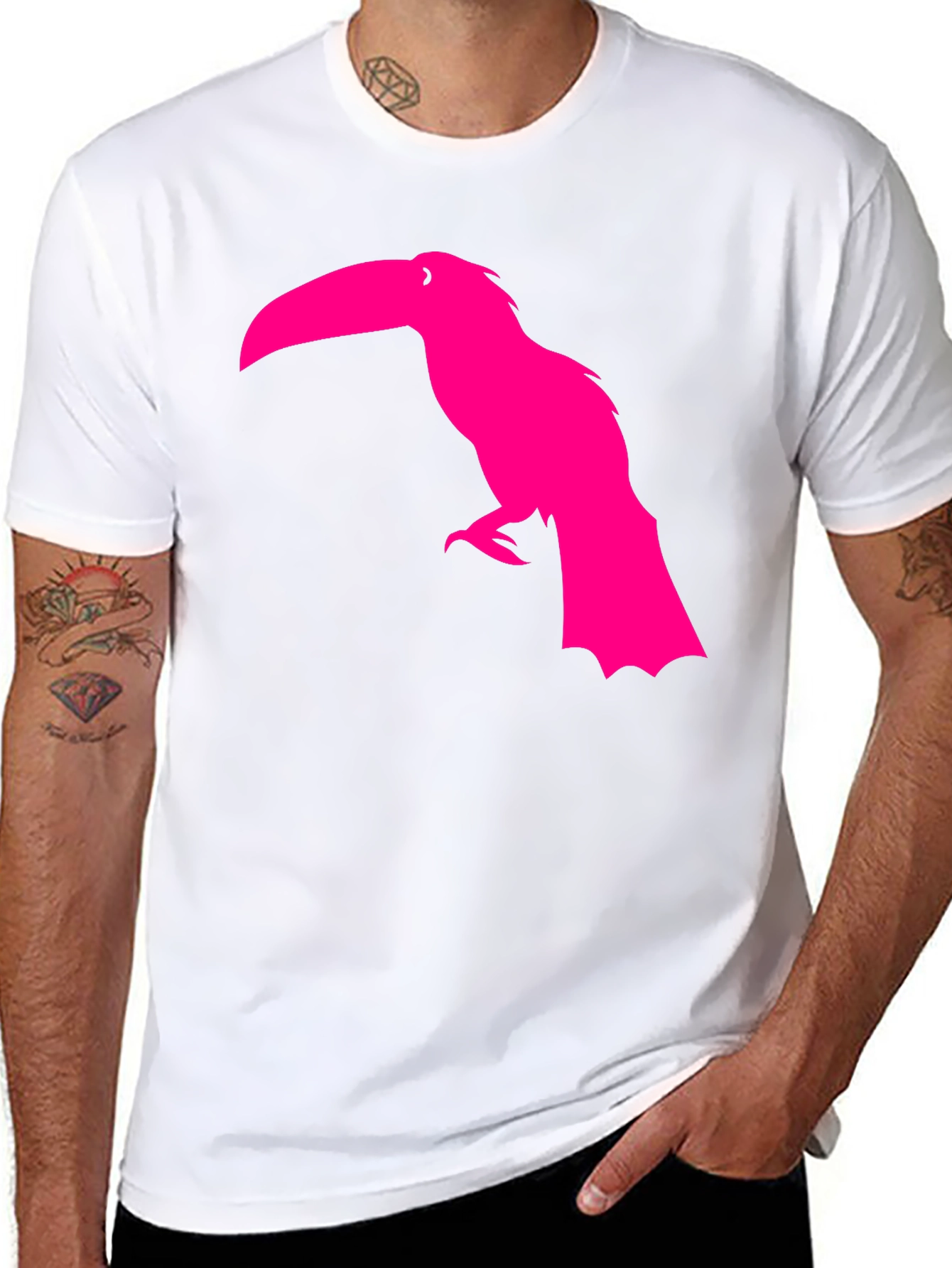 Toucan Graphic Tee - Mens Black T-Shirt
